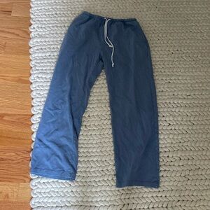 Brandy Melville blue sweatpants open leg - size small